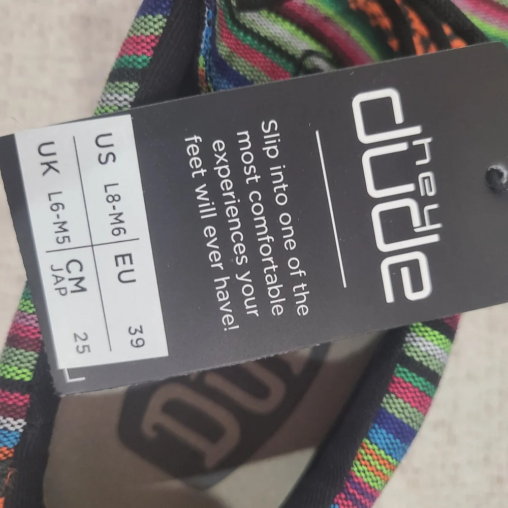 NEW Hey Dude Wally Serape Mesa Verde Slip On Shoes 40017-9BZ Size US L8-M6 Aztec - Picture 7 of 8